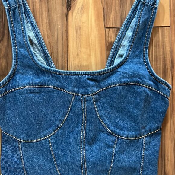 NEW Japna Jean Crop Top - Picture 2 of 5
